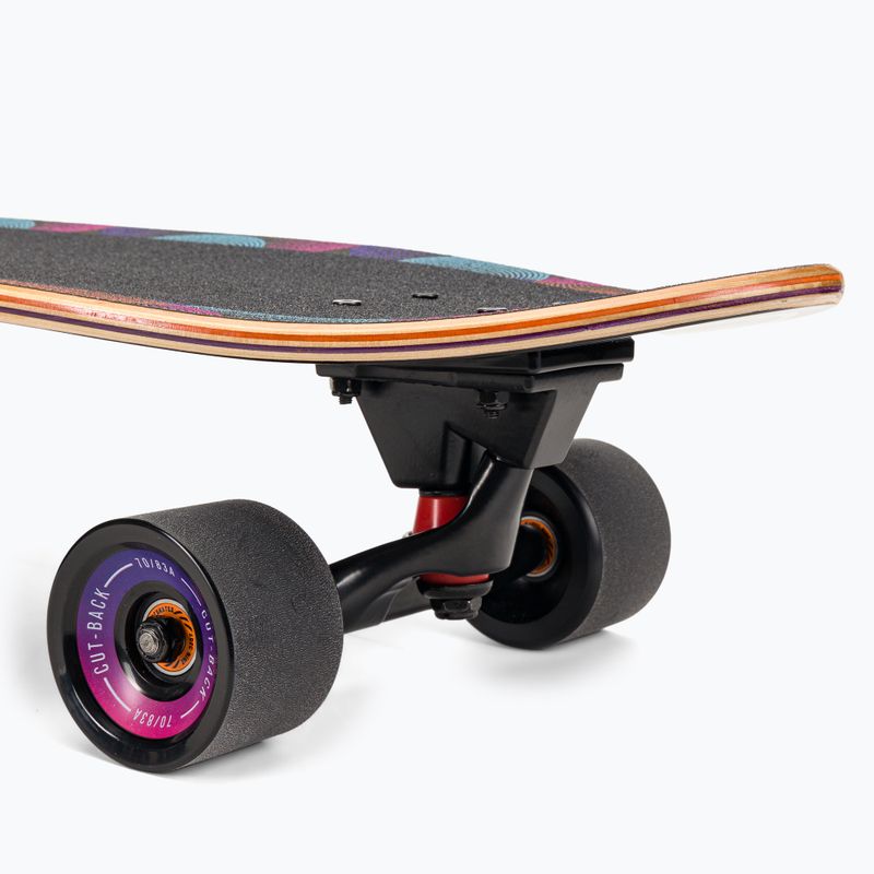Surfskate skateboard Cutback Big Wave 34" čierny a farebný CUT-SUR-BWA 6