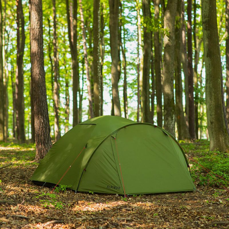 Alpinus Reus 4 turistický stan pre 4 osoby zelený 9