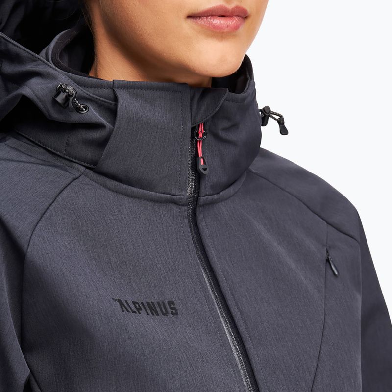 Dámska softshellová bunda Alpinus Minthi graphite/black 3