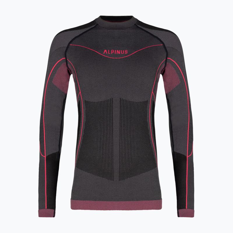 Detská súprava termoprádla Alpinus Tactical Gausdal graphite/pink 2