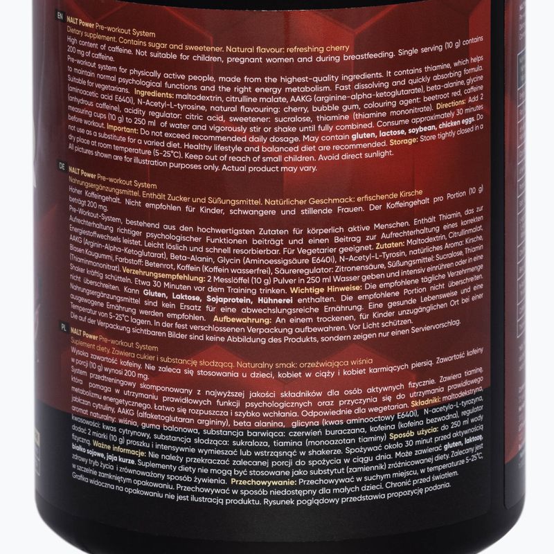 Predtréningový prípravok MONDOLAB Nalt Power Cherry Up 300g cherry MND009 2
