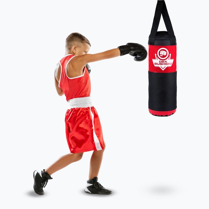 Detské boxovacie vrecie DBX BUSHIDO Kids 60 cm red 10