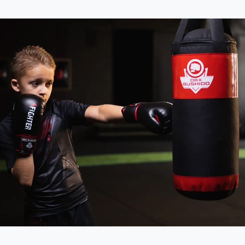 Detské boxovacie vrecie DBX BUSHIDO Kids 60 cm red 14