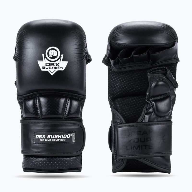 DBX BUSHIDO MMA Premium čierne grapplingové rukavice