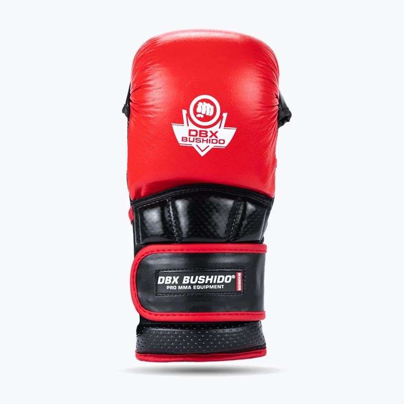 DBX BUSHIDO MMA Premium čierne/červené grapplingové rukavice 2