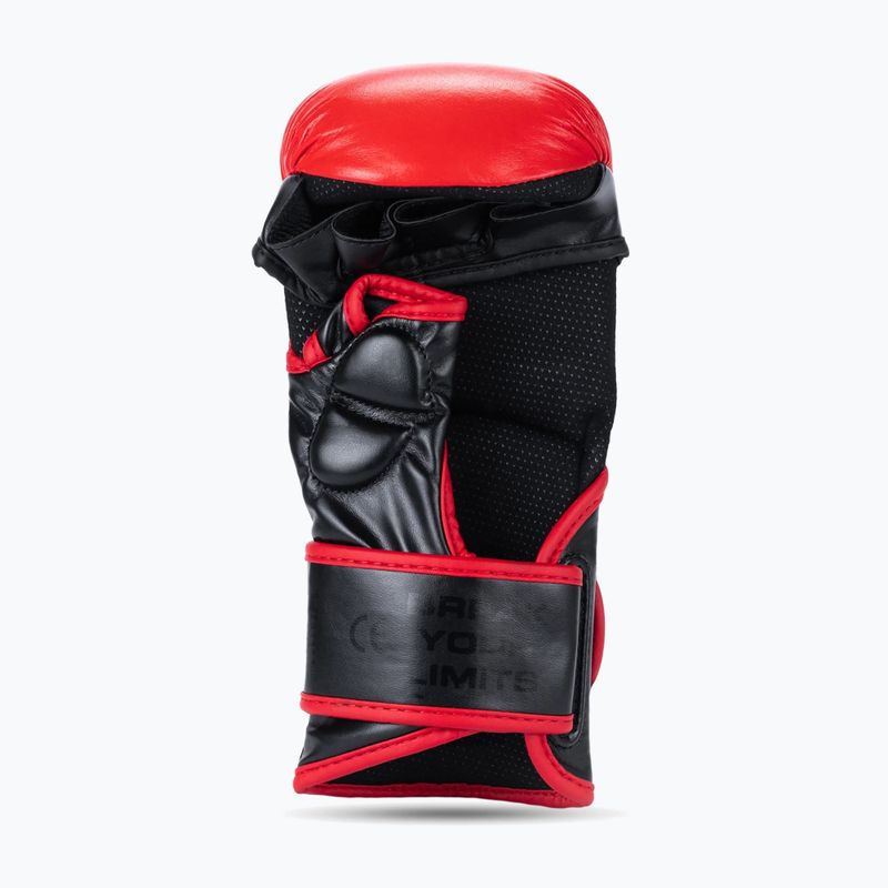 DBX BUSHIDO MMA Premium čierne/červené grapplingové rukavice 3