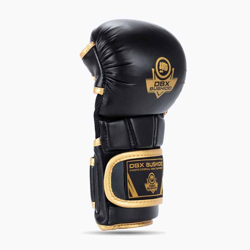 DBX BUSHIDO Master MMA grapplingové rukavice čierne/zlaté 4