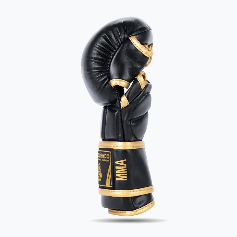 DBX BUSHIDO Master MMA grapplingové rukavice čierne/zlaté 5