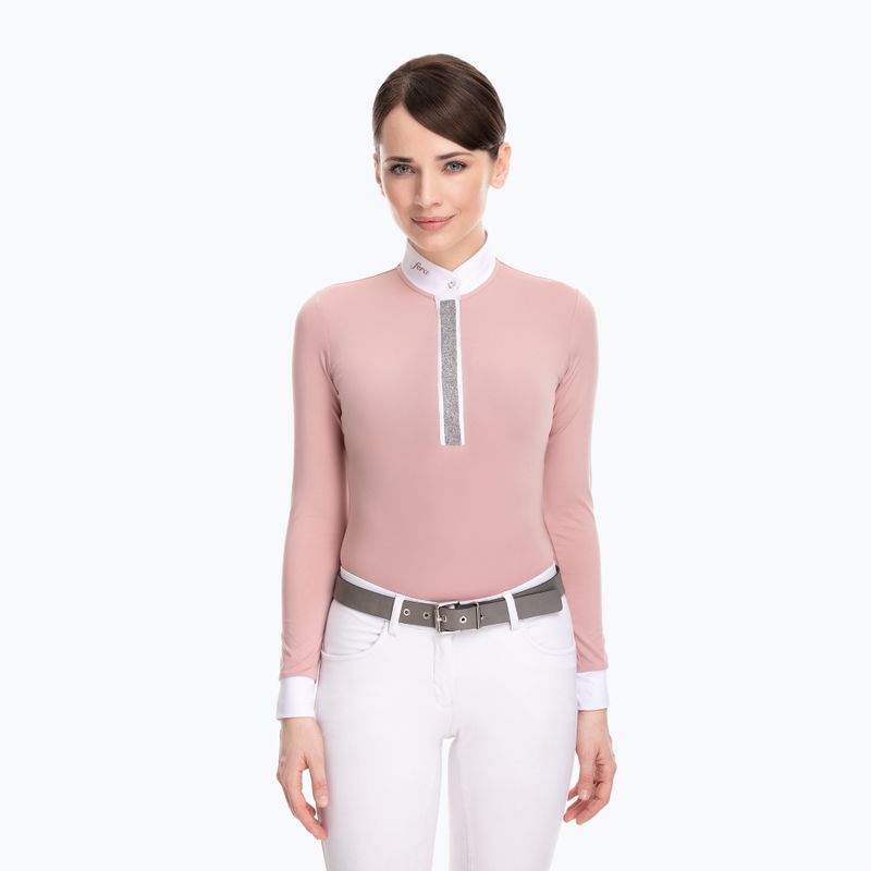 Dámske súťažné tričko s dlhým rukávom Fera Stardust pink 1.1.l