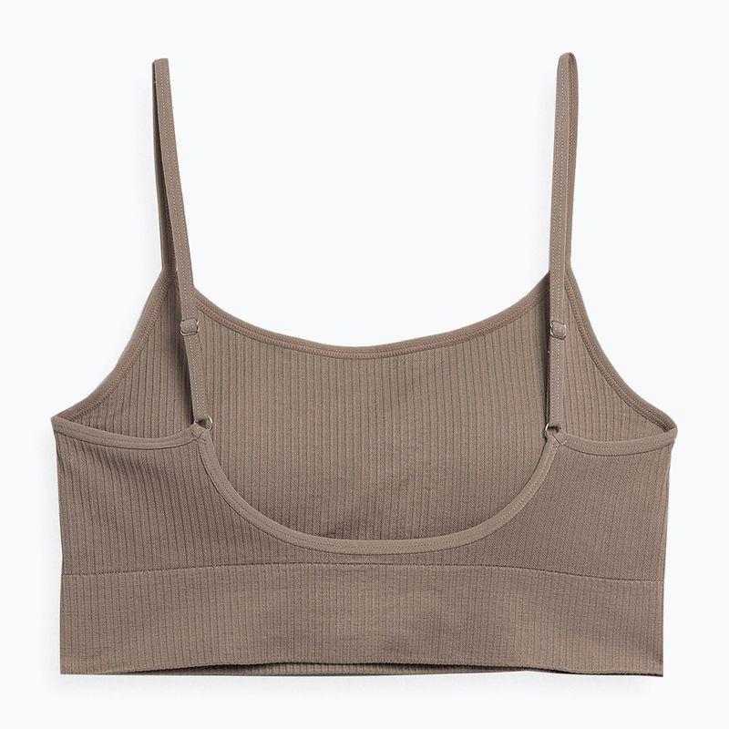 Dámska fitness podprsenka 4F svetlohnedá 4FSS23USBAF031-82S 2