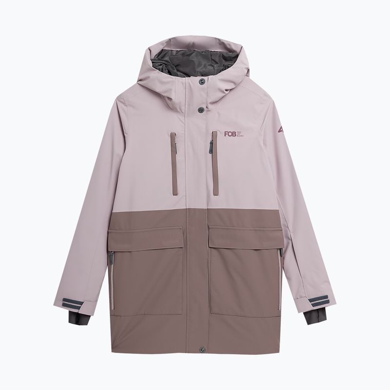 Dámska snowboardová bunda 4F F331 beige 3