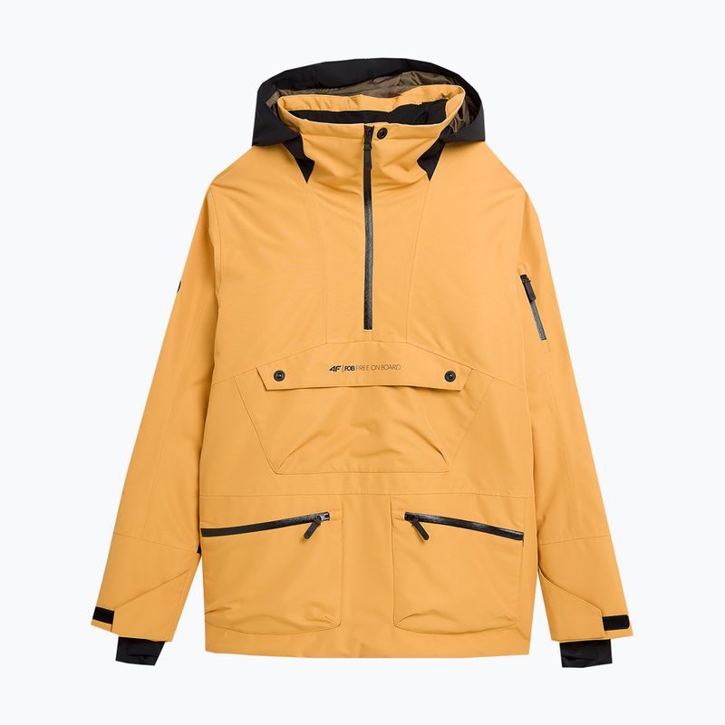 Pánska snowboardová bunda 4F M290 oranžová 3