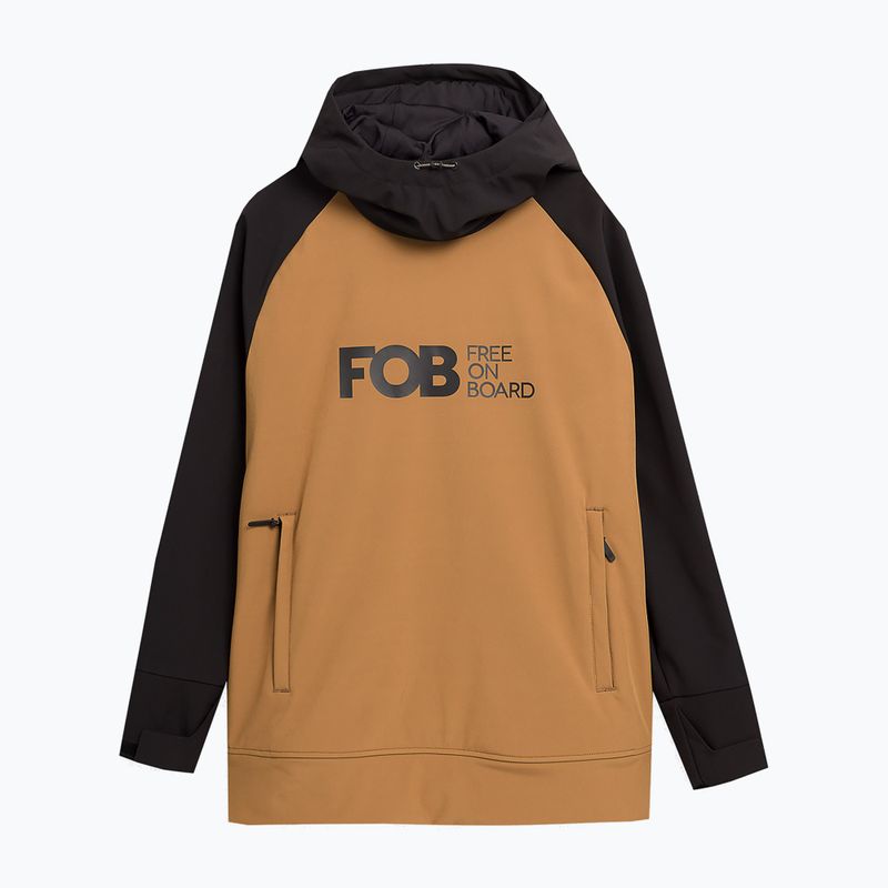 Pánska snowboardová bunda 4F M150 beige