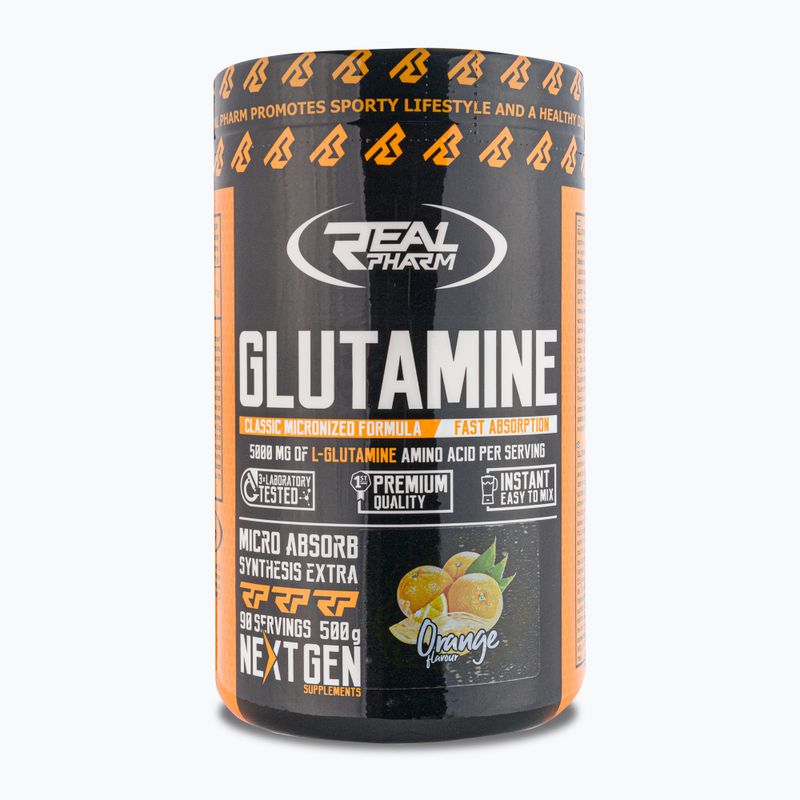 Glutamín Real Pharm aminokyseliny 500g oranžová 666268