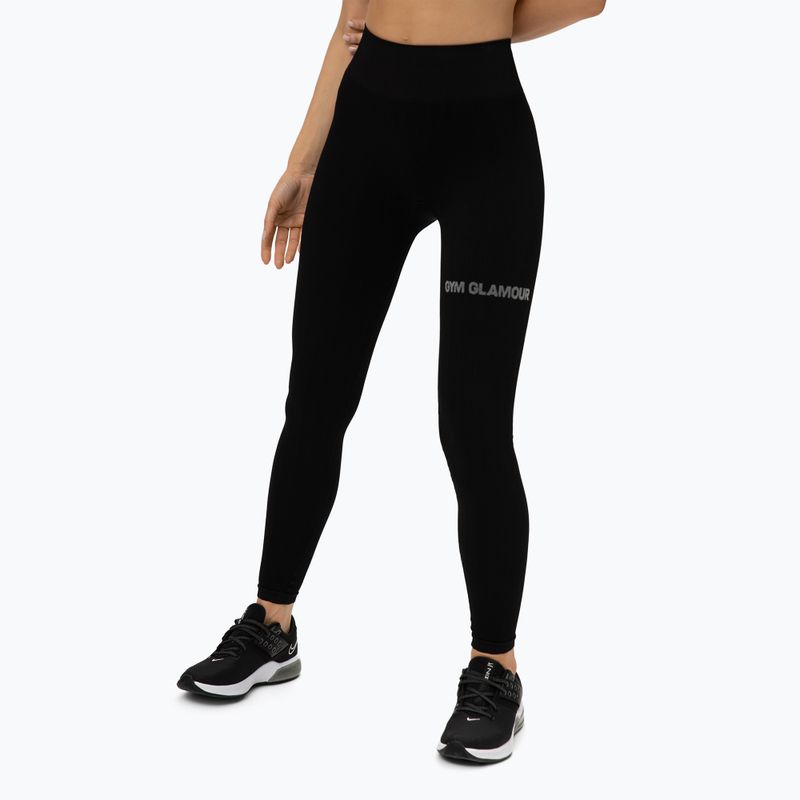 Dámske tréningové legíny Gym Glamour push up black 311