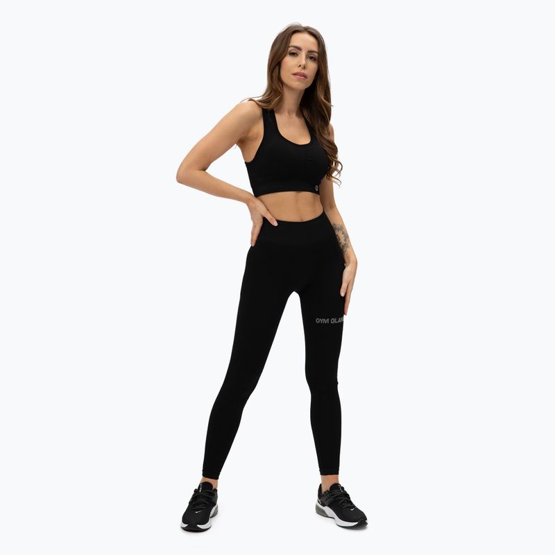 Dámske tréningové legíny Gym Glamour push up black 311 2