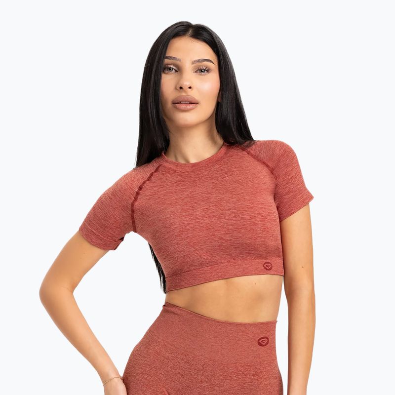 Dámske tréningové tričko Gym Glamour Seamless Rashguard cherry