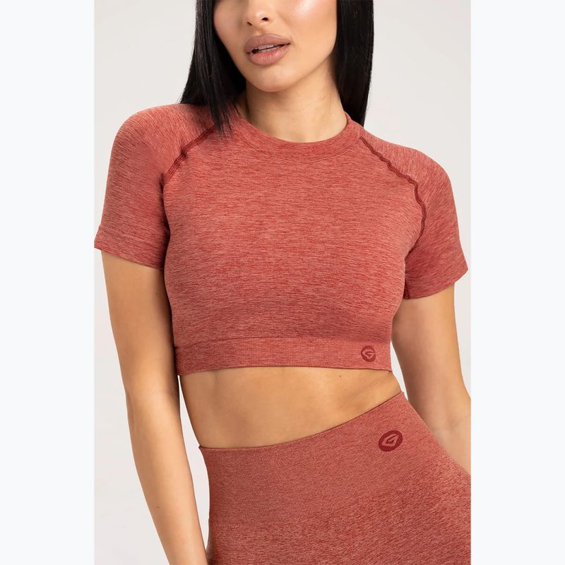 Dámske tréningové tričko Gym Glamour Seamless Rashguard cherry 3
