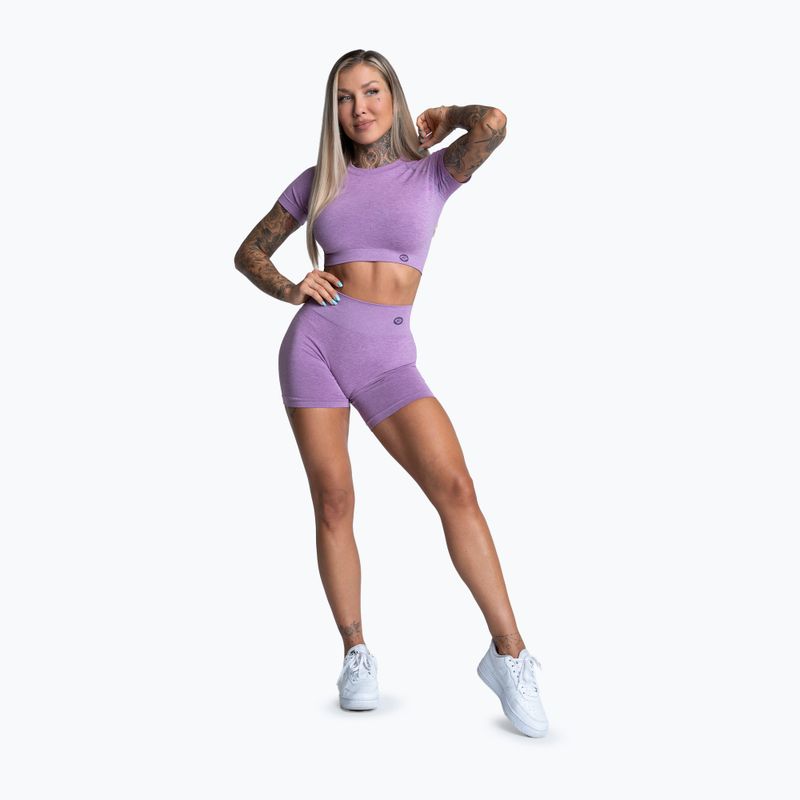 Dámske tréningové tričko Gym Glamour Seamless Rashguard lilac 2