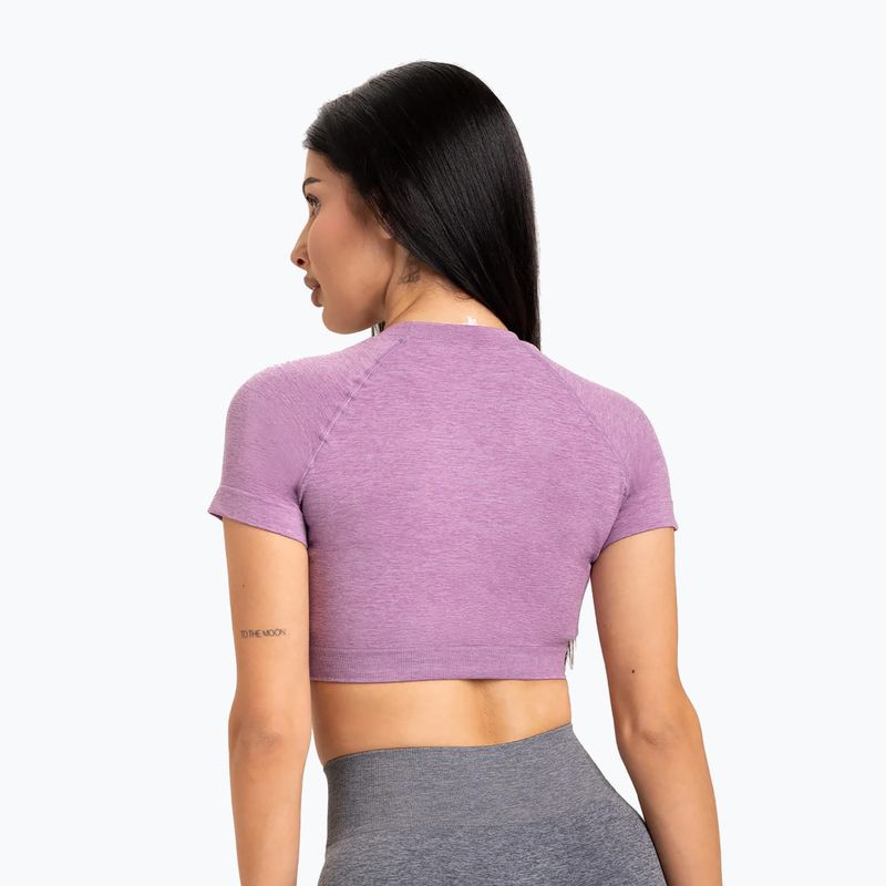 Dámske tréningové tričko Gym Glamour Seamless Rashguard lilac 2