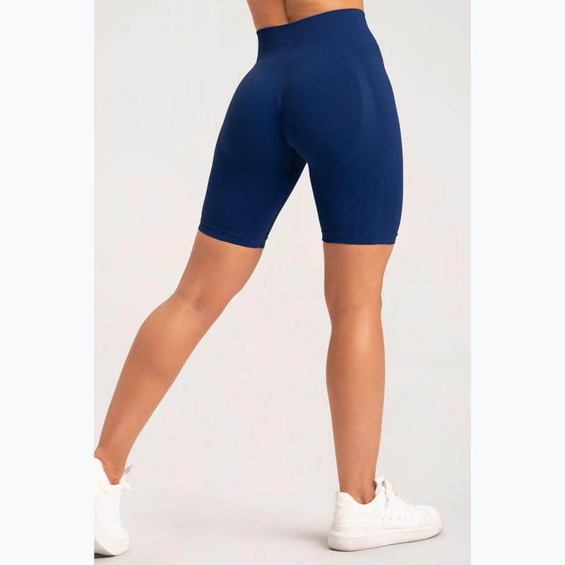 Dámske tréningové šortky Gym Glamour Bikery push up blue 317 13