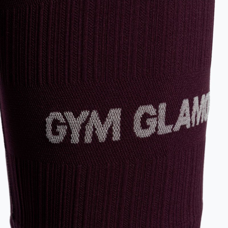 Dámske tréningové cyklistické nohavice Gym Glamour Push Up Grape 318 8