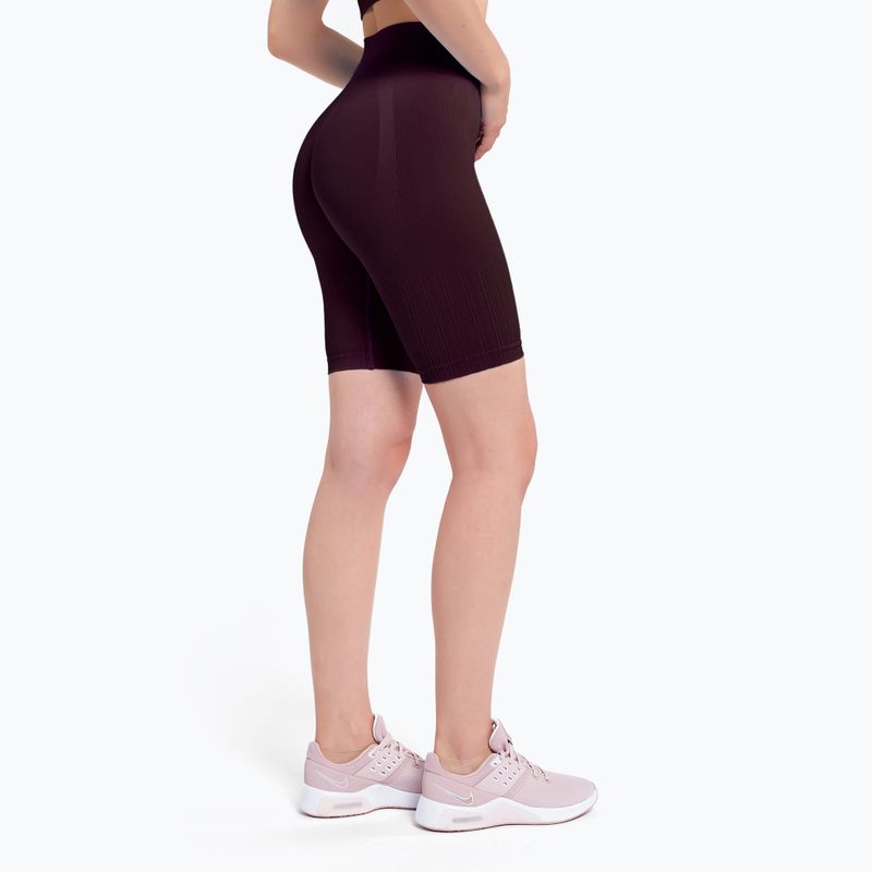 Dámske tréningové cyklistické nohavice Gym Glamour Push Up Grape 318 3