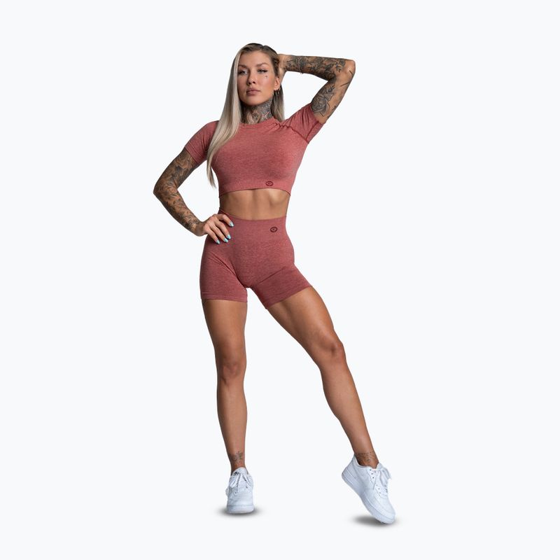 Dámske tréningové šortky Gym Glamour Seamless cherry 2