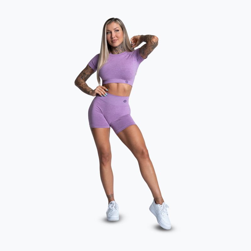 Dámske tréningové šortky Gym Glamour Seamless lila 2