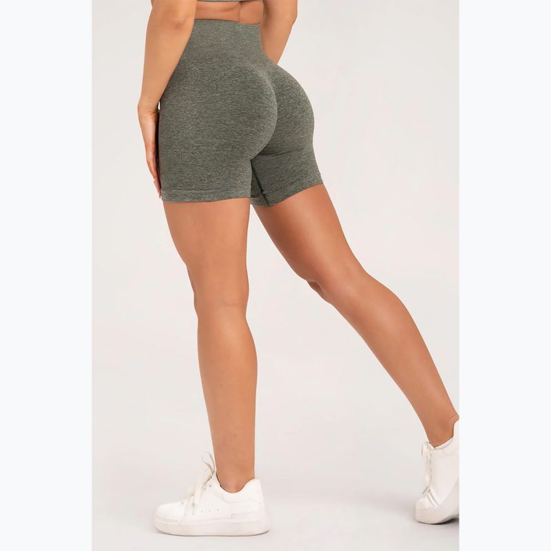Dámske tréningové šortky Gym Glamour Seamless khaki 5