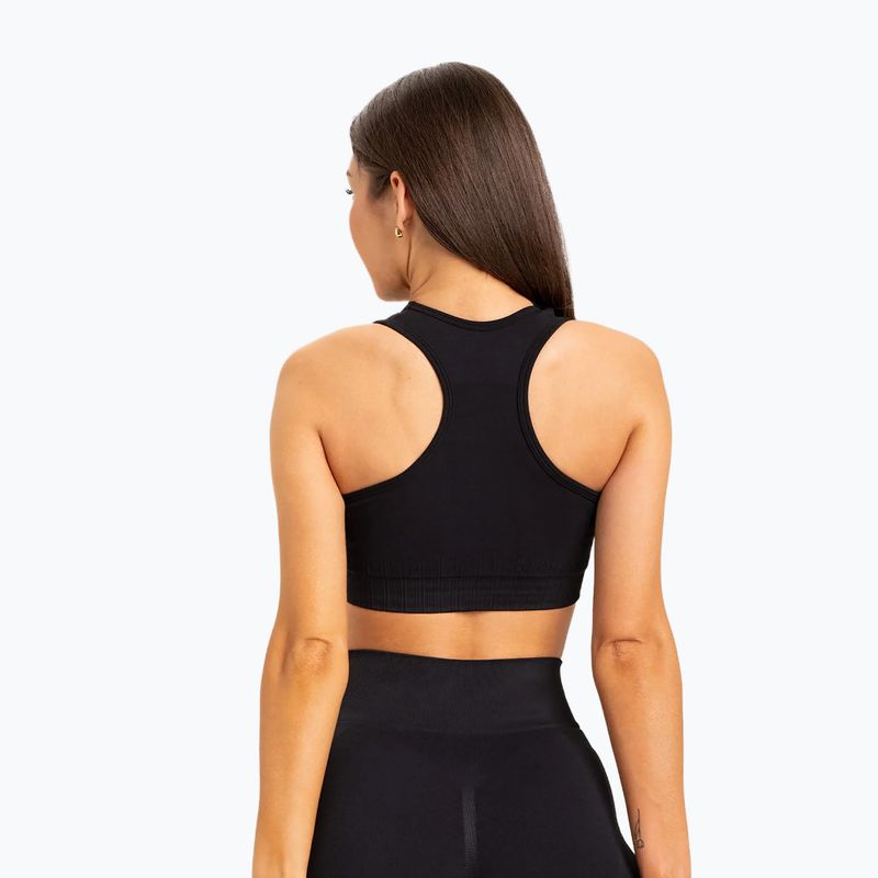 Gym Glamour push up fitness podprsenka čierna 319 2