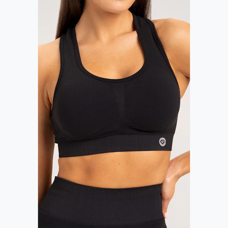 Gym Glamour push up fitness podprsenka čierna 319 3