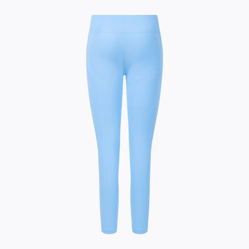 Dámske tréningové legíny Gym Glamour push up svetlo modré 405 7