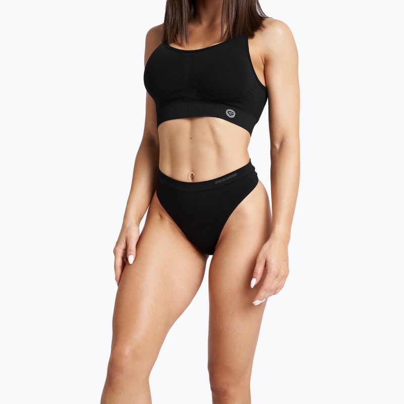 Dámske tangá Glamour Gym Black 412-4 5