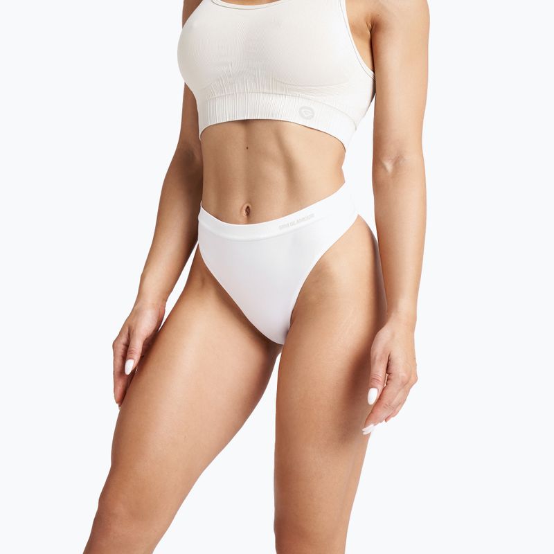 Dámske tangá Glamour Gym White 414 4