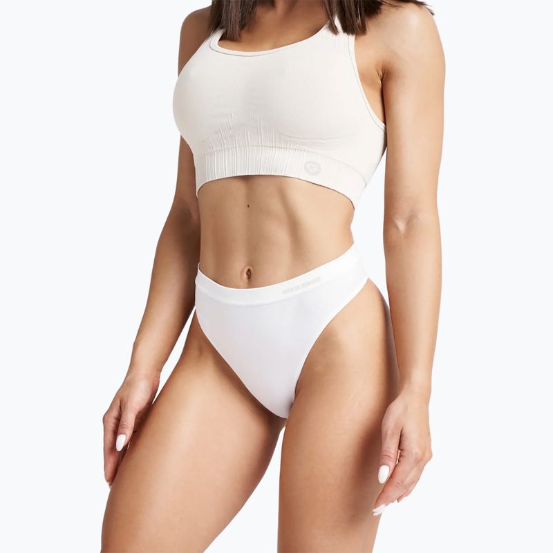 Dámske tangá Glamour Gym White 414 4