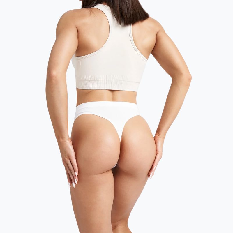 Dámske tangá Glamour Gym White 414 5