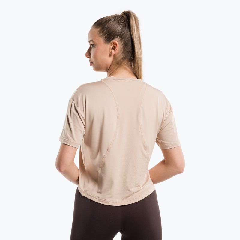 Dámske tréningové tričko Gym Glamour Sport Beige 427 3