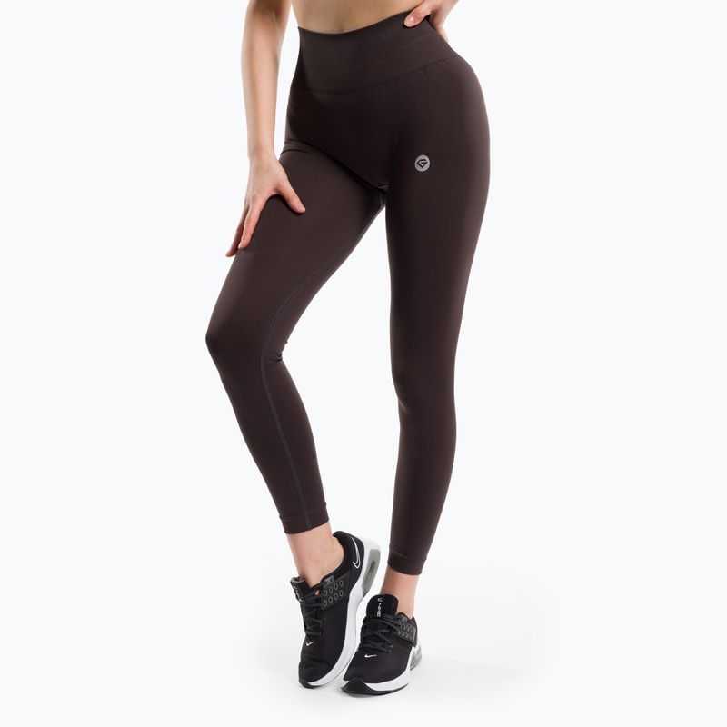 Dámske tréningové legíny Gym Glamour Flexible Brownie 428