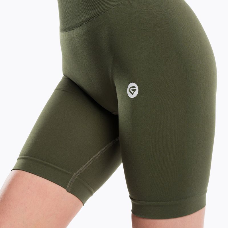 Dámske tréningové šortky Gym Glamour Flexible Khaki 436 4