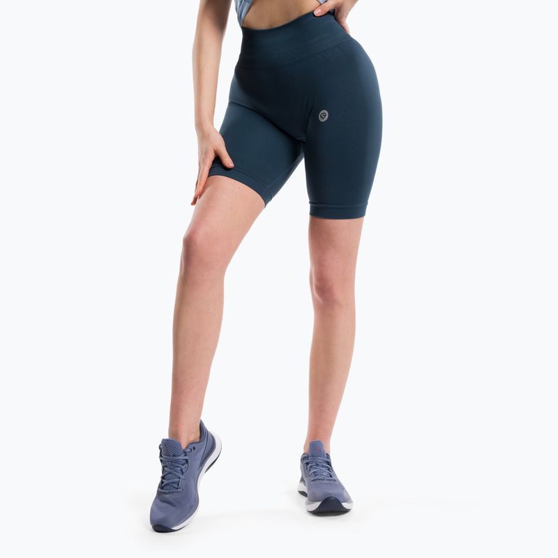 Dámske tréningové šortky Gym Glamour Flexible Dark Sea 437