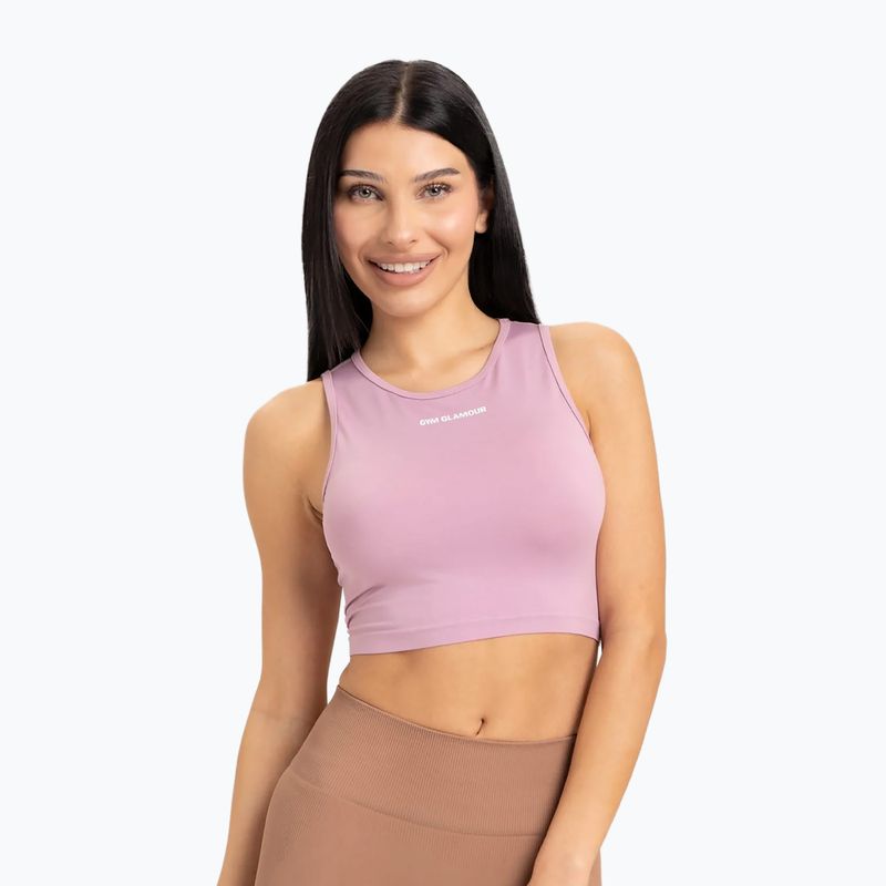 Dámsky tréningový top Gym Glamour Tied Pink 442