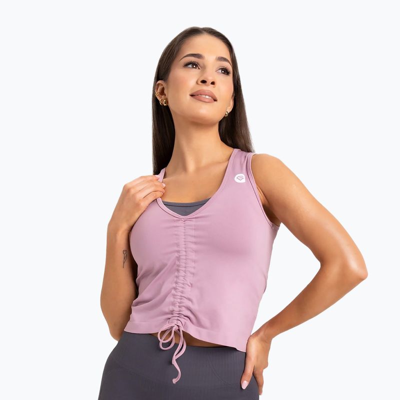 Dámsky tréningový top Gym Glamour Drawstring Pink 447