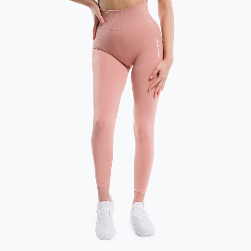 Dámske tréningové legíny Gym Glamour Compress Rose Tan 454