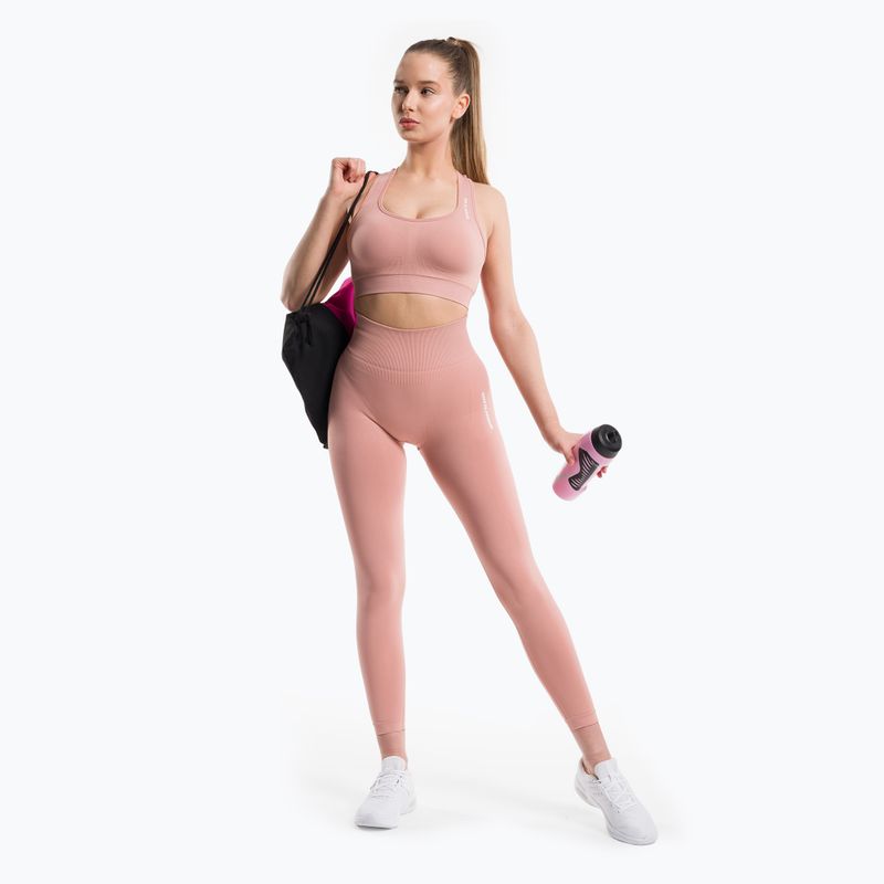 Dámske tréningové legíny Gym Glamour Compress Rose Tan 454 2