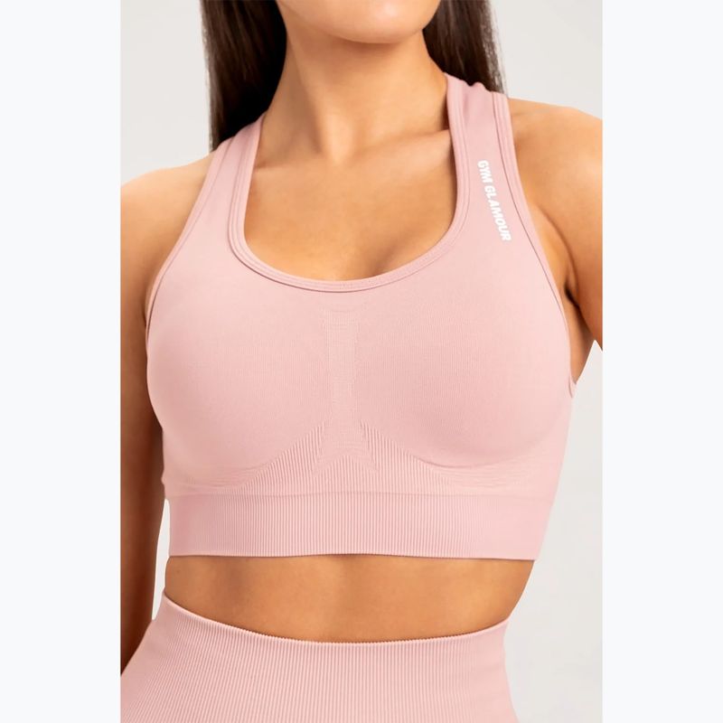 Gym Glamour Compress Rose Tan 462 fitness podprsenka 3