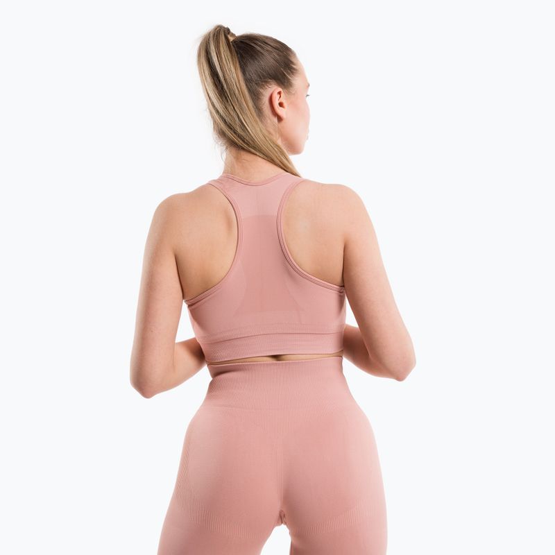 Gym Glamour Compress Rose Tan 462 fitness podprsenka 3