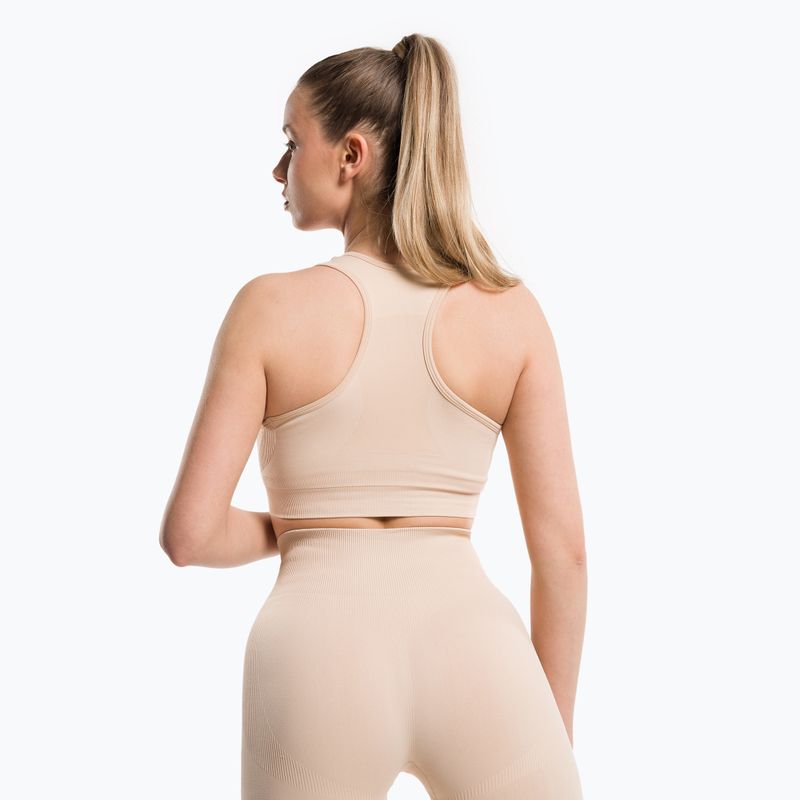 Gym Glamour Compress Almond 464 fitness podprsenka 3