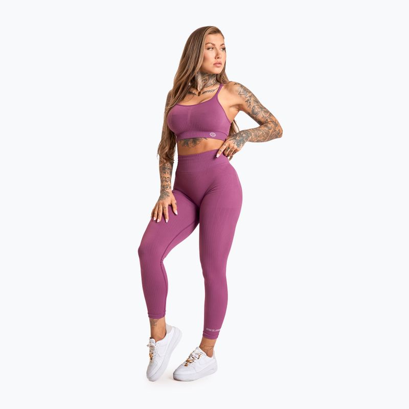 Dámske tréningové legíny Gym Glamour Push Up 2.0 merry berry 2