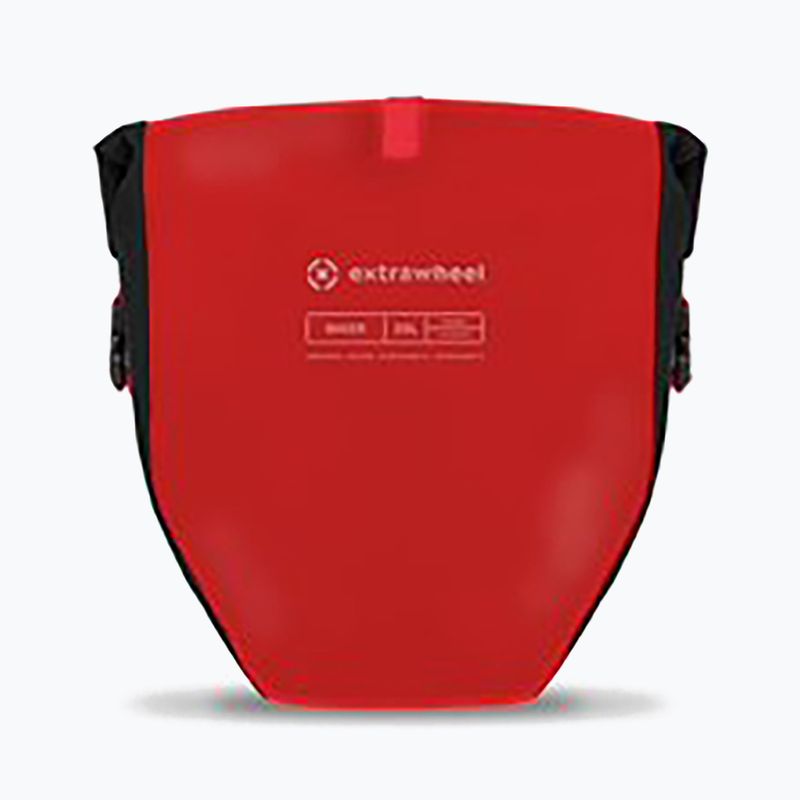 Brašne na bicykel Extrawheel Biker 25L 2 ks čierna/červená E119 3